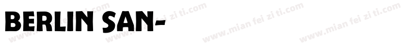 berlin san字体转换